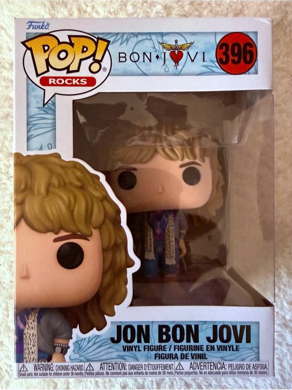 Funko Jon Bon Jovi Vinyl Figure - Blonde Hair, Blue Outfit